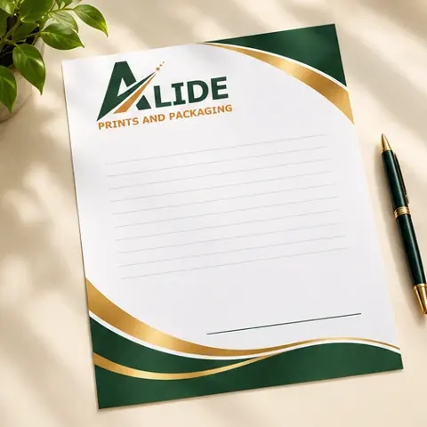 Illustrative Alide-branded Letterheads design 1