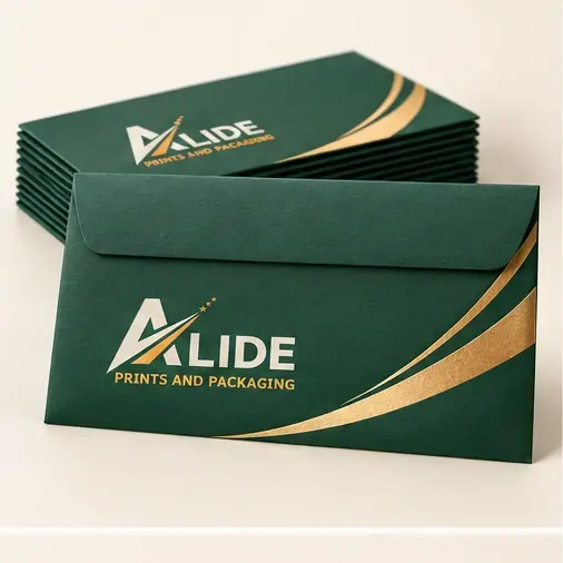 Illustrative Alide-branded Printed Envelopes design 1