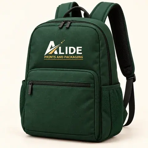 Alide Prints & Packaging corporate commuter backpack illustrative mockup