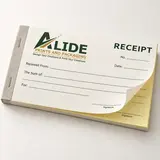Illustrative Alide-branded compact cash receipt book