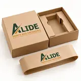 Alide Prints & Packaging kraft gift box with paper insert illustrative mockup
