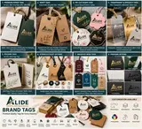 Illustrative Alide tag materials and attachment-string options