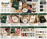 Illustrative Alide apparel and industry hang-tag formats