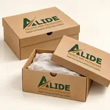 Alide Prints & Packaging kraft footwear box with thumb notch illustrative mockup