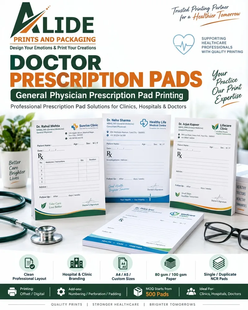 Doctor Prescription Pads printing mockup - general physician pad